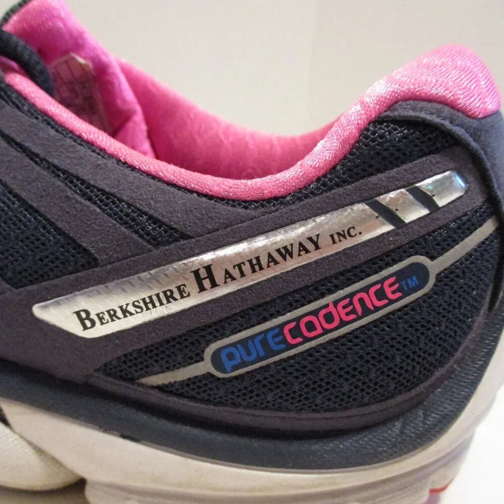 Brooks Hathaway Shoes Woman Size 9 Gray Pink Outdoor Athletic Walking Fun Shoes